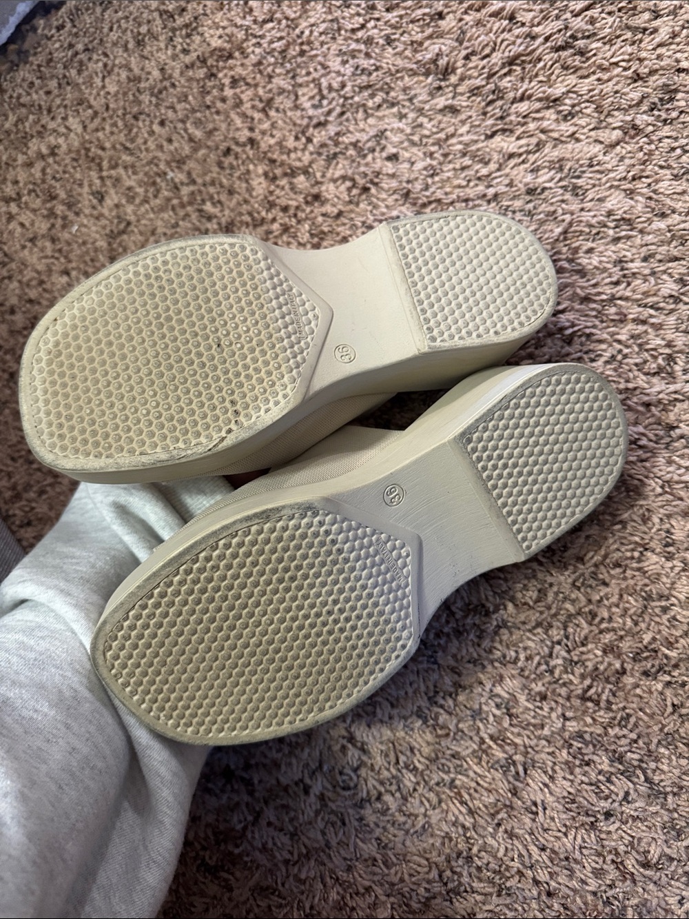 Steve Madden Cream Platform Slide Mules - Picture 3 of 3